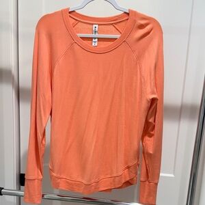 Athleta Orange Long Sleeve Tee